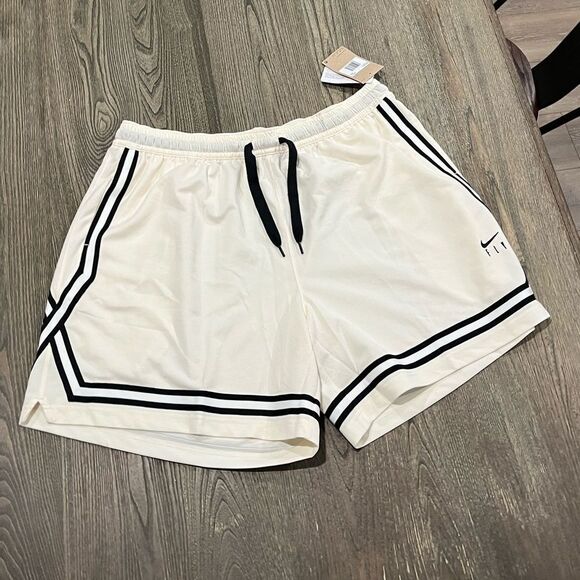 Nike Pants - NWT Nike Fly Crossover Basketball Shorts Loose Fit Embroidered Logo White XXL